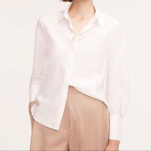 Rebecca Taylor white silk blouse